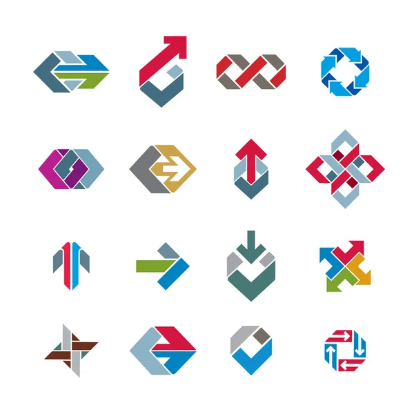 Abstracte ongebruikelijke icons set — Stockvector