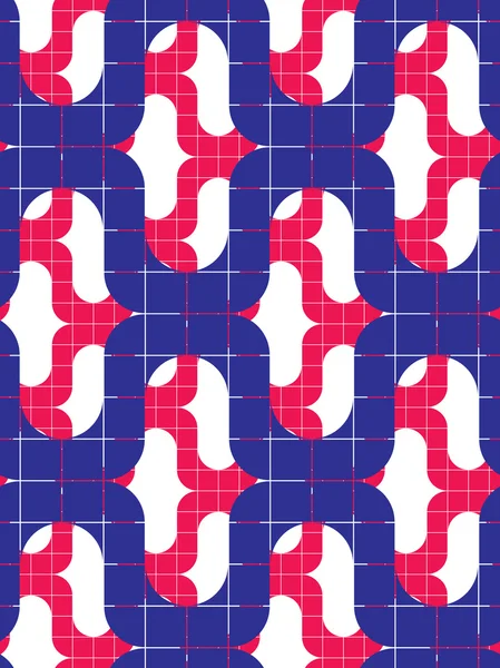 Azulejos geométricos patrón sin costura — Vector de stock