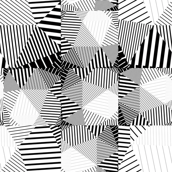 Black and white seamless pattern — Stock Vector