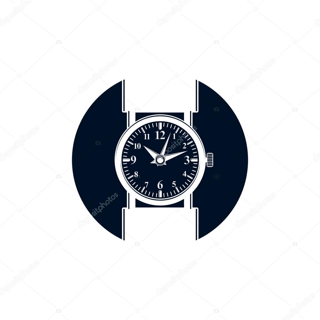 Wristwatch graphic illustration