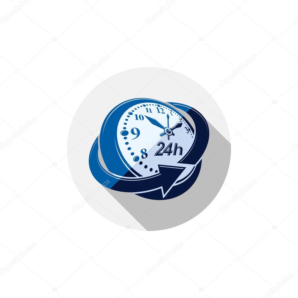 24 hours-a-day interface icon