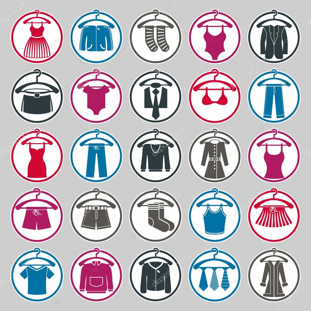Clothes icons collection