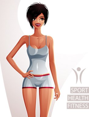 Seksi coquette tabaklanmış kadın