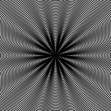 Optik illüzyon, hareli arka plan