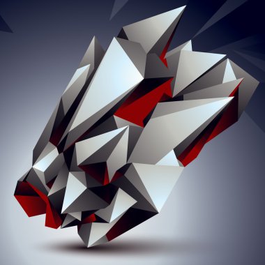 3D geometrik çokgen öğe