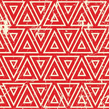 Grunge vintage geometrik seamless modeli