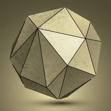 Grunge bakır 3d küresel nesne