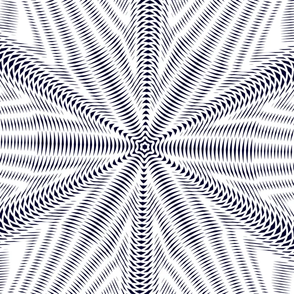 Moire motif, fond d'art op — Image vectorielle