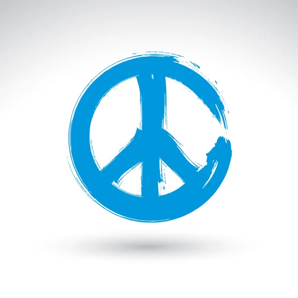 Hand drawn vector peace icon — Stock Vector