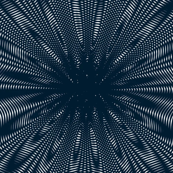 Estilo Moire, patrón óptico de gradiente — Vector de stock