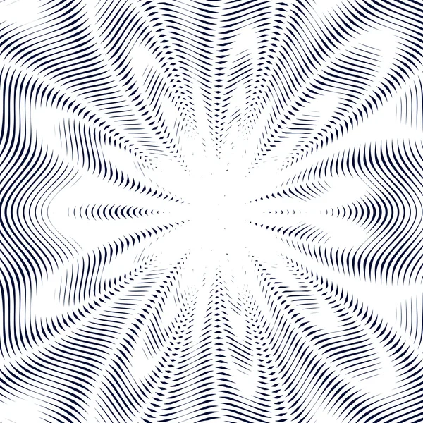 Moire pattern, op art hintergrund — Stockvektor