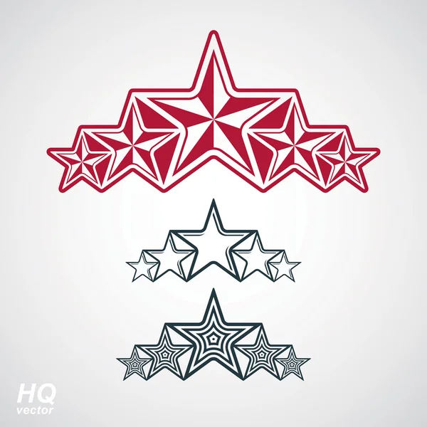 Festive design element with stars — Stock Vector