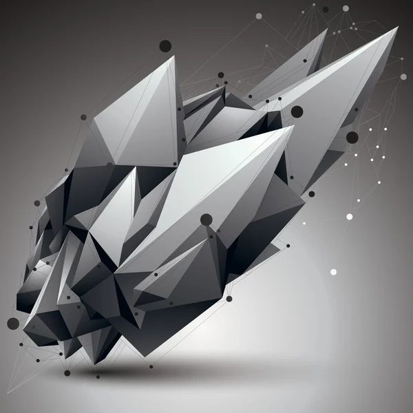 Abstracción 3D digital — Vector de stock