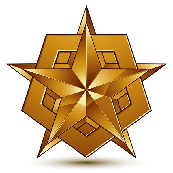 สัญลักษณ์ของราชวงศ์คลาสสิก 3D — ภาพเวกเตอร์สต็อก