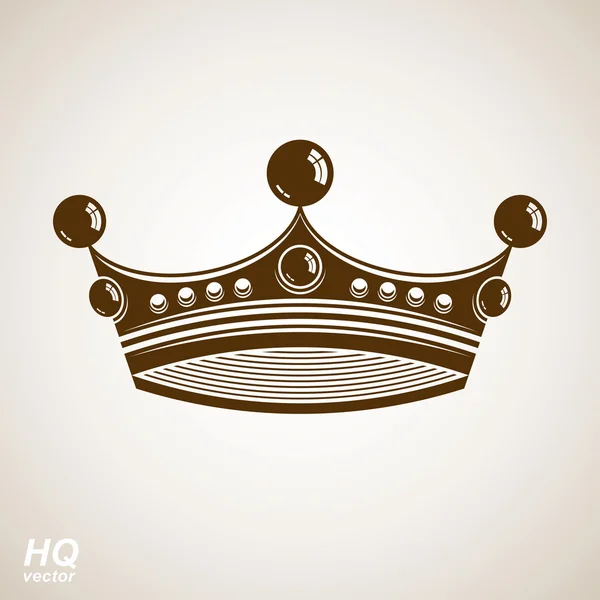 Винтажная роскошная корона — стоковый вектор