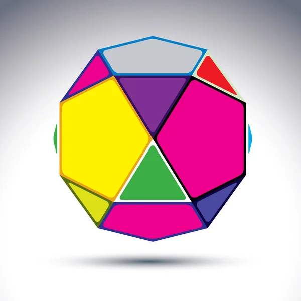 抽象的な複雑な 3 d ボール — ストックベクタ