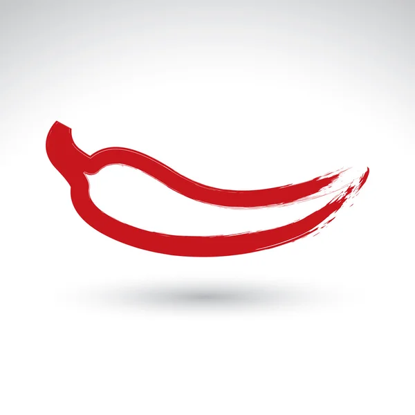 Red hot chili peper pictogram — Stockvector