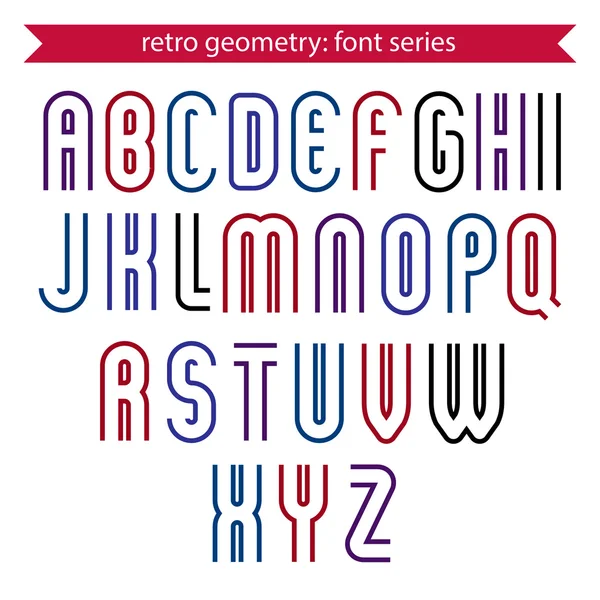 Kleurrijke kalligrafische letters — Stockvector