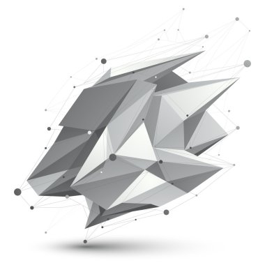 3D soyut nesne bozuk