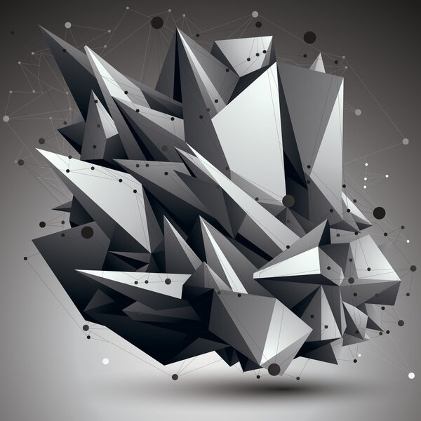 abstract design polygonal object