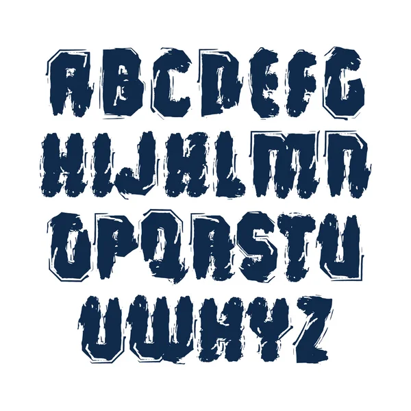 Grunge alphabet letters set — Stock Vector