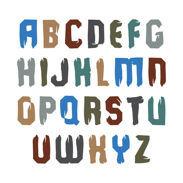 Inkt borstel kalligrafische letters — Stockvector