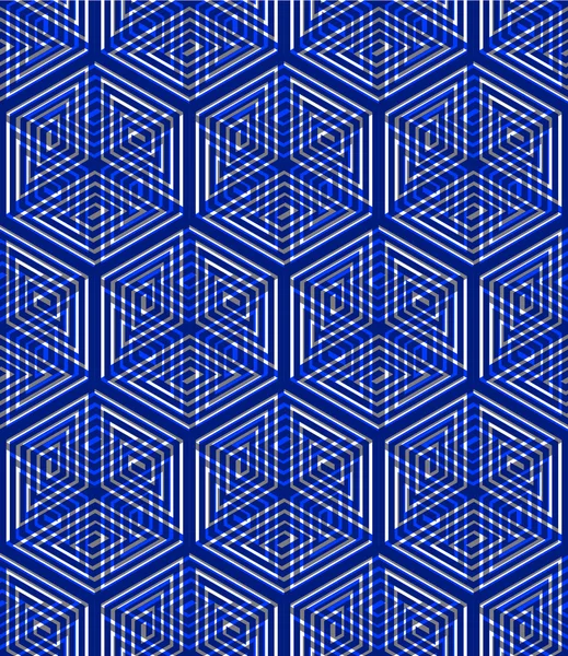 Illusoriska kontinuerlig färgglada mönster — Stock vektor