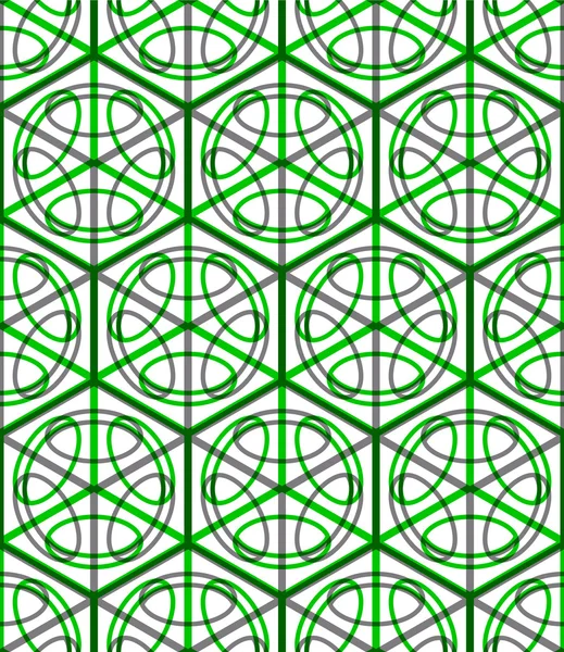 Illusionäres durchgehendes buntes Muster — Stockvektor