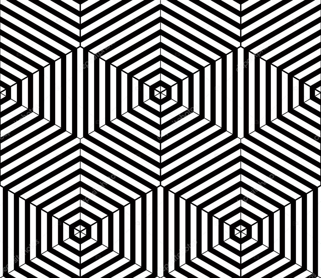Black and white  abstract geometric    pattern.