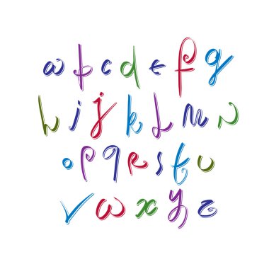 Kaligrafi Alfabe harf seti