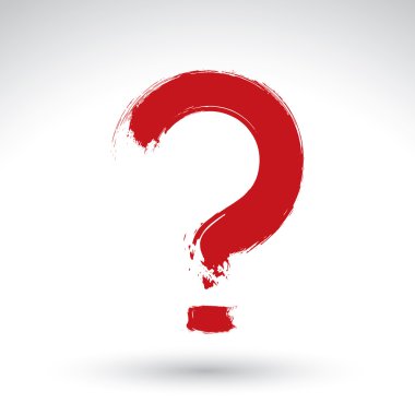 çizilmiş soru işareti simgesi