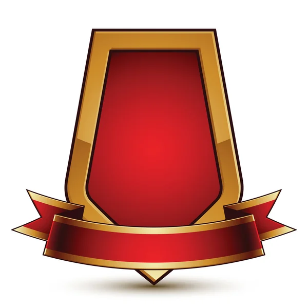 Золотий стилізований символ захисту — стоковий вектор