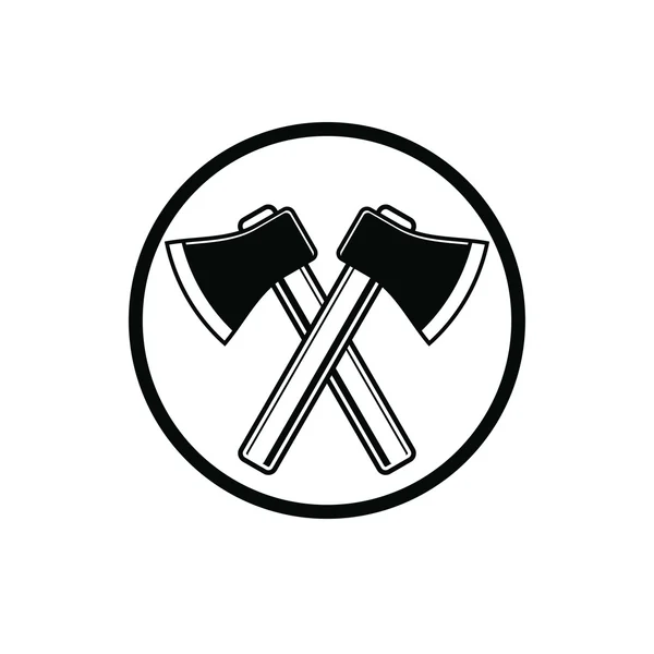 Ikone mit zwei scharfen Achsen — Stockvektor