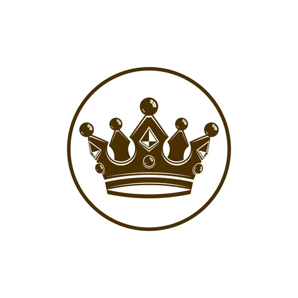 Luxusní koruny, královské, král ikona — Stockový vektor
