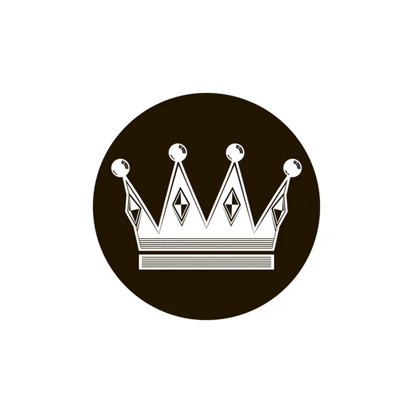 Luxury crown, royal, king icon — Stock Vector