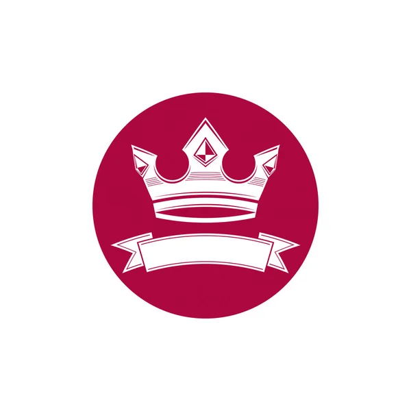 Luxe kroon, Koninklijke, koning pictogram — Stockvector