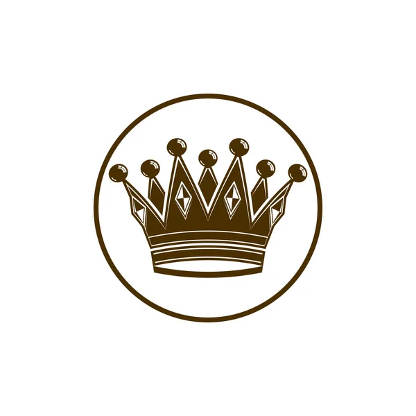 Korona luksus, royal, król ikona — Wektor stockowy