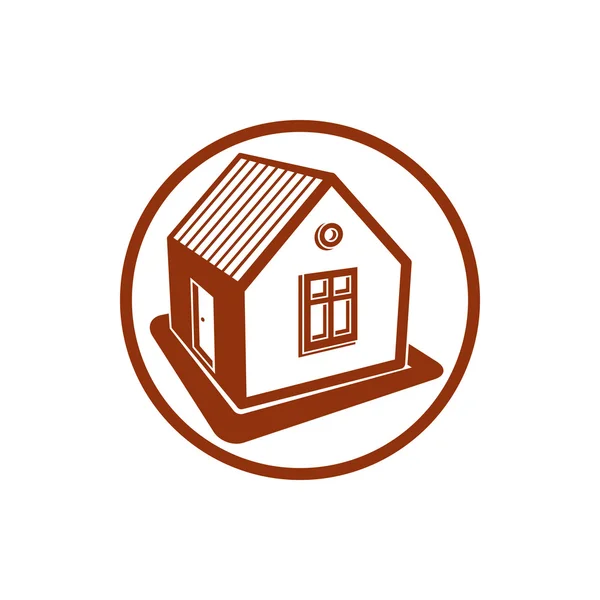 Home, icona simbolo della casa — Vettoriale Stock