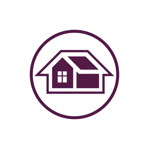 Domů, ikonu symbolu domu — Stockový vektor