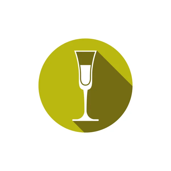 Icono de cristal de champán — Vector de stock