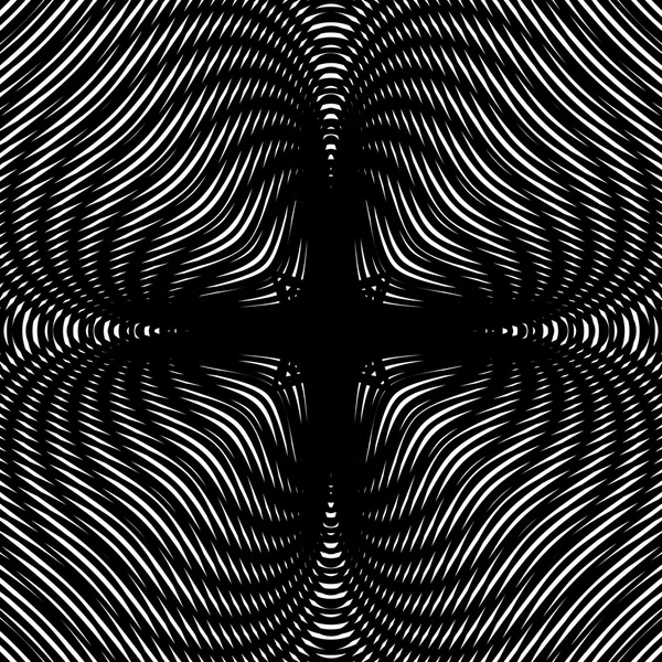 Hypnotisches geometrisches nahtloses Muster — Stockvektor