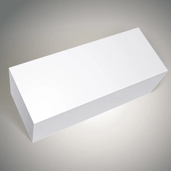 Modelo de pacote de caixa em branco — Vetor de Stock