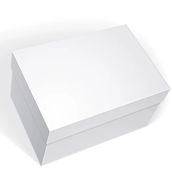 패키지 백색 상자 디자인 — 스톡 벡터