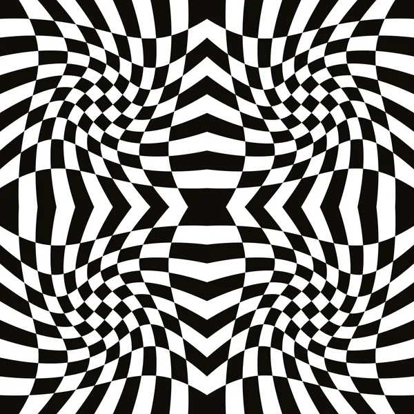Modèle géométrique noir et blanc sans couture — Image vectorielle