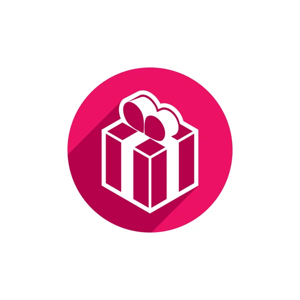 Geschenkbox einfaches Symbol — Stockvektor