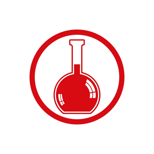 Icono del matraz químico. — Archivo Imágenes Vectoriales