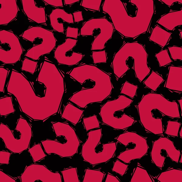 Kırmızı soru işaretleri desen