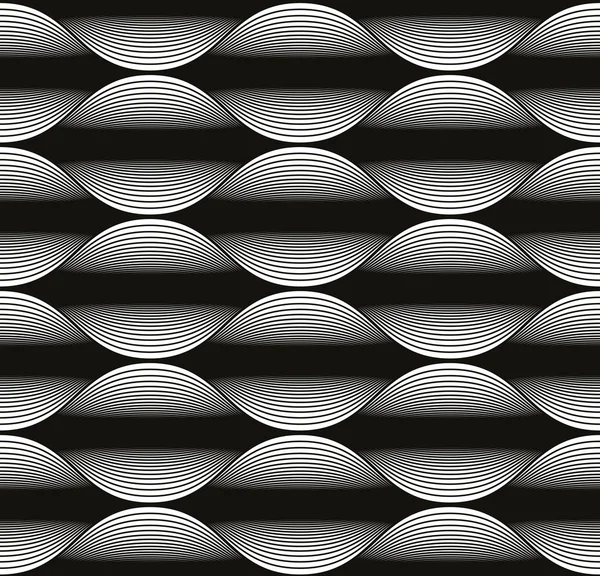 Líneas de onda patrón sin costura — Archivo Imágenes Vectoriales