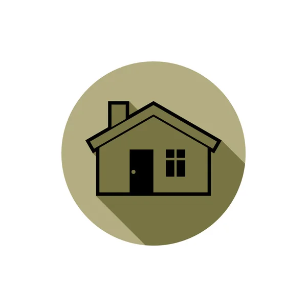 Casa, icona immobiliare — Vettoriale Stock
