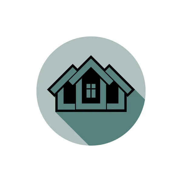 Huis, onroerend goed pictogram — Stockvector